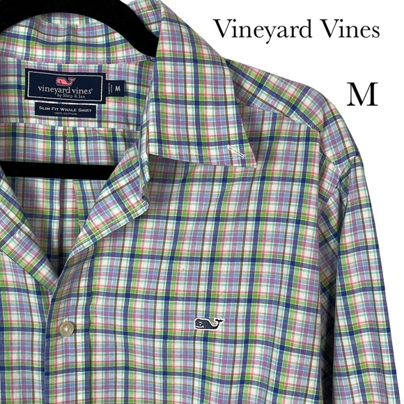 Vineyard Vines Other - Vineyard Vines Plaid Button Down 100% Cotton Slim Fit Whale size M